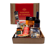 Sabores de España Box – Eine sorgfältig ausgewählte Sammlung der besten und typischsten spanischen Produkte. Perfekt zum Verschenken oder zum Genießen zu Hause. Bringe authentische spanische Aromen auf deinen Tisch